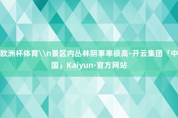 欧洲杯体育\n景区内丛林阴事率极高-开云集团「中国」Kaiyun·官方网站