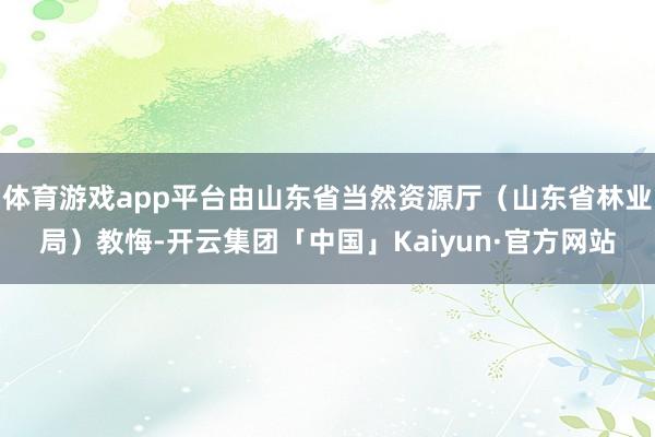 体育游戏app平台由山东省当然资源厅（山东省林业局）教悔-开云集团「中国」Kaiyun·官方网站