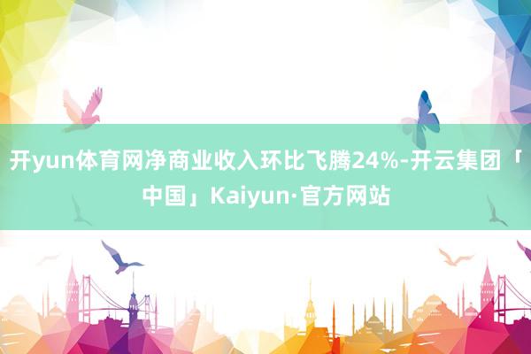 开yun体育网净商业收入环比飞腾24%-开云集团「中国」Kaiyun·官方网站