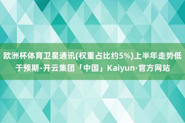 欧洲杯体育卫星通讯(权重占比约5%)上半年走势低于预期-开云集团「中国」Kaiyun·官方网站