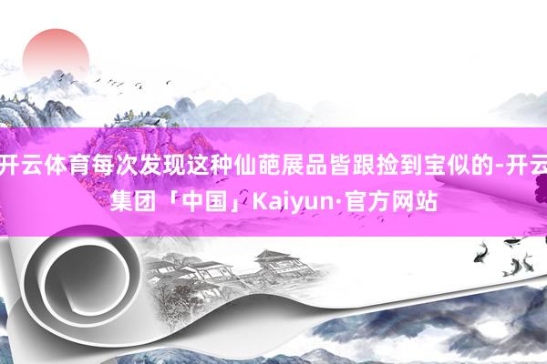 开云体育每次发现这种仙葩展品皆跟捡到宝似的-开云集团「中国」Kaiyun·官方网站