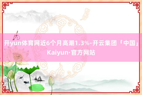 开yun体育网近6个月高潮1.3%-开云集团「中国」Kaiyun·官方网站