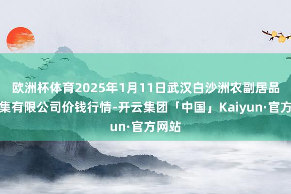 欧洲杯体育2025年1月11日武汉白沙洲农副居品大市集有限公司价钱行情-开云集团「中国」Kaiyun·官方网站