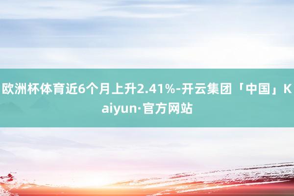 欧洲杯体育近6个月上升2.41%-开云集团「中国」Kaiyun·官方网站