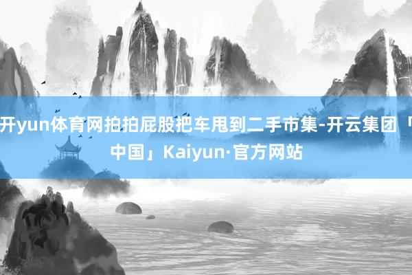 开yun体育网拍拍屁股把车甩到二手市集-开云集团「中国」Kaiyun·官方网站