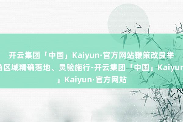 开云集团「中国」Kaiyun·官方网站鞭策改良举措在长三角区域精确落地、灵验施行-开云集团「中国」Kaiyun·官方网站
