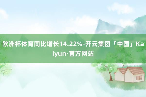 欧洲杯体育同比增长14.22%-开云集团「中国」Kaiyun·官方网站
