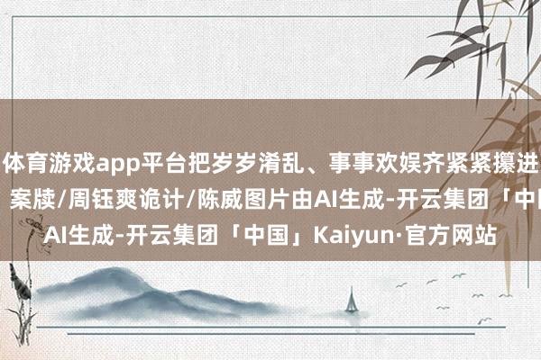 体育游戏app平台把岁岁淆乱、事事欢娱齐紧紧攥进新年光景里吧～谋划、案牍/周钰爽诡计/陈威图片由AI生成-开云集团「中国」Kaiyun·官方网站