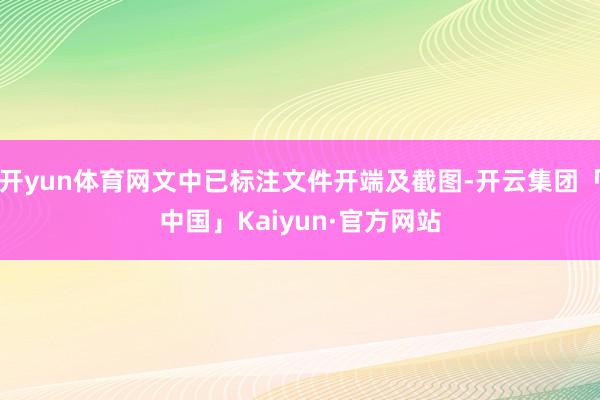 开yun体育网文中已标注文件开端及截图-开云集团「中国」Kaiyun·官方网站