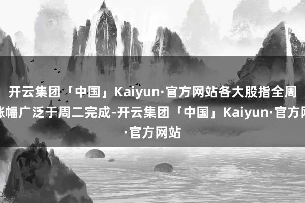 开云集团「中国」Kaiyun·官方网站各大股指全周的涨幅广泛于周二完成-开云集团「中国」Kaiyun·官方网站