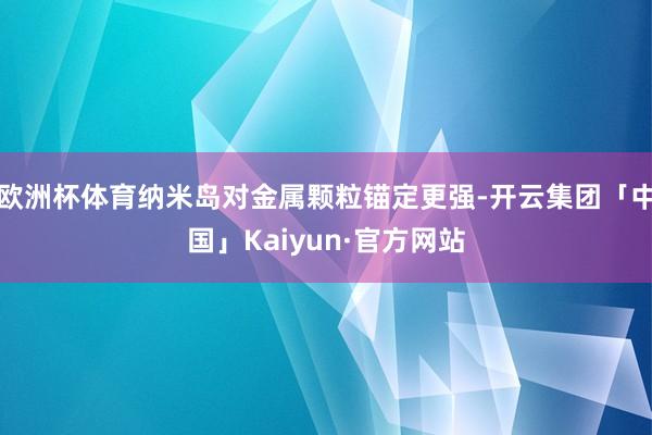 欧洲杯体育纳米岛对金属颗粒锚定更强-开云集团「中国」Kaiyun·官方网站