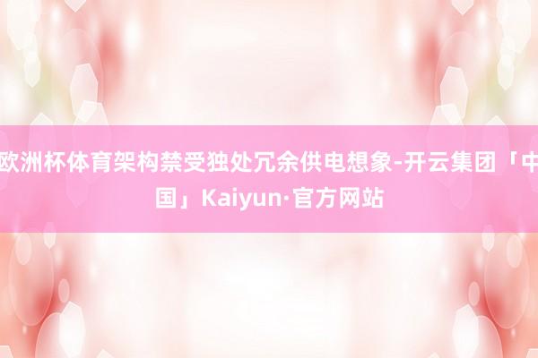 欧洲杯体育架构禁受独处冗余供电想象-开云集团「中国」Kaiyun·官方网站