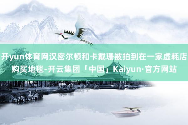 开yun体育网汉密尔顿和卡戴珊被拍到在一家虚耗店购买地毯-开云集团「中国」Kaiyun·官方网站